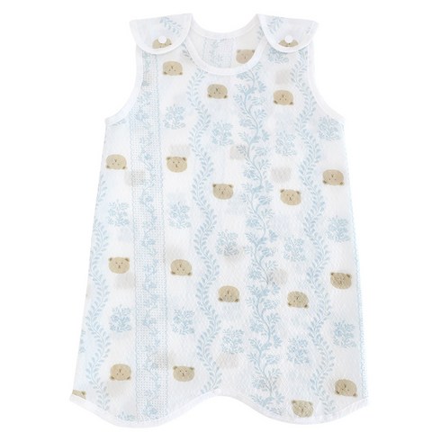 여름수면조끼 - 베베뉴 리플 시어서커 아기 아이 유아 여름 수면조끼 잠옷