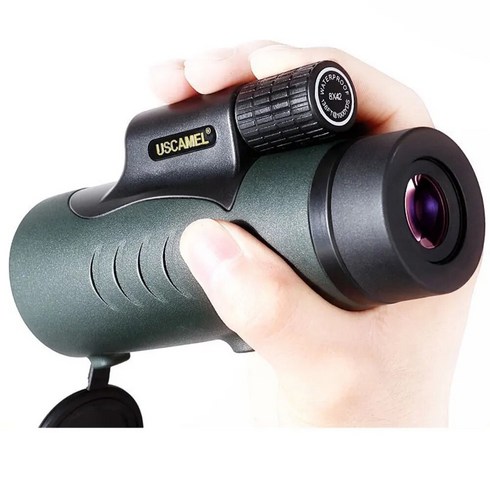 망원경 고배율 쌍안경 등산 콘서트 8X42 HD Monocular 줌 스포팅 휴대용 안경 사냥 캠핑 관광 야외, 2)green