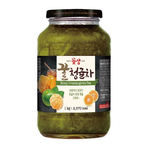 꽃샘 꿀청귤차, 1kg, 1개입, 8개