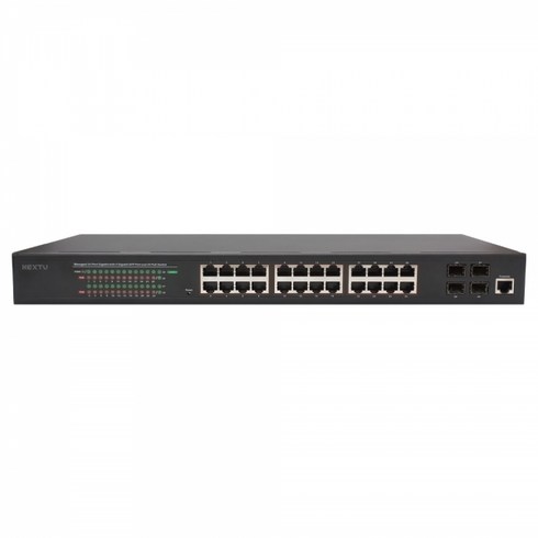 POE+ 기가 24포트 370W L2관리형 스위치허브 POE5444L2-SFP, 단품