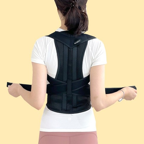 척추측만증보조기 - 세레누스 바른자세밴드 숄더 체형 척추 일자 등 허리 어깨 목 라운드 남녀공용, 1개