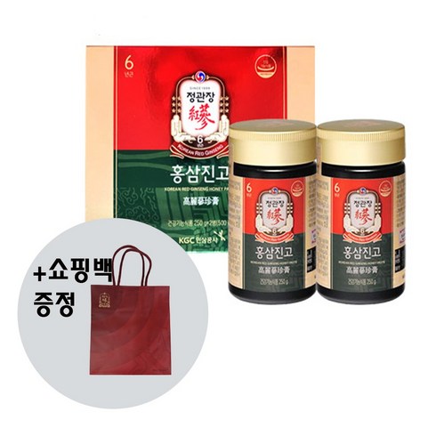 [빠른배송][정관장]홍삼진고 250gX2병/1박스+선물포장, 250g, 1세트