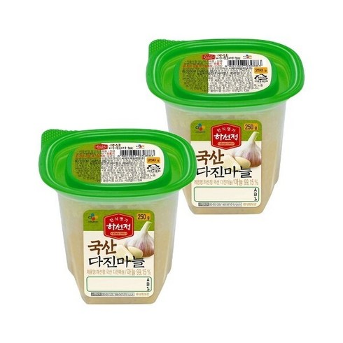 CJ제일제당 하선정 다진마늘 250gx2개, 2개, 250g