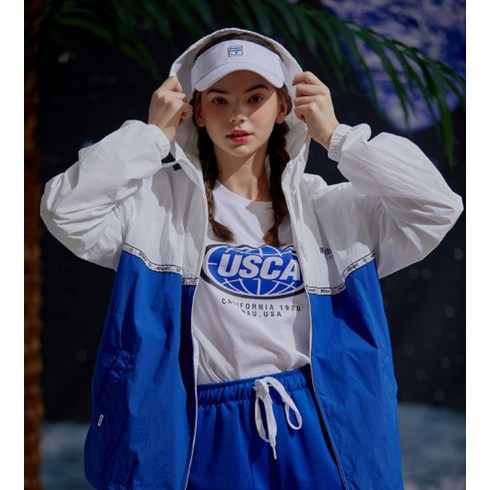 후아유 남여공용 청량 배색 바람막이 WHJJA2501U