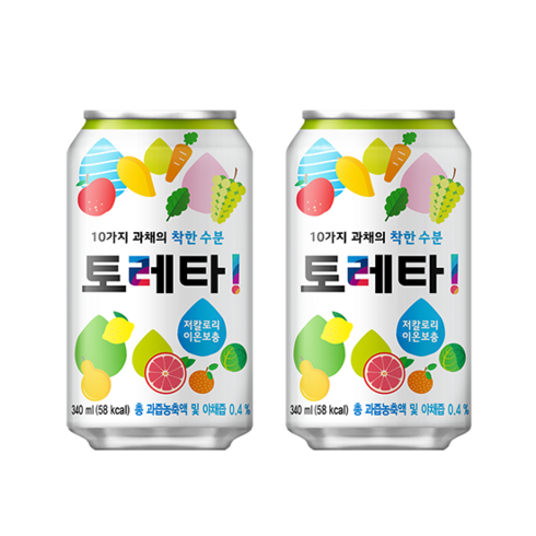 토레타 이온음료 캔, 340ml, 24개
