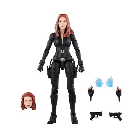 Marvel Hasbro 레전드 시리즈 블랙 위도우 캡틴 아메리카: 윈터 솔저 수집용 15.2cm(6인치) 액션 피규어 레전드 액션 피규어