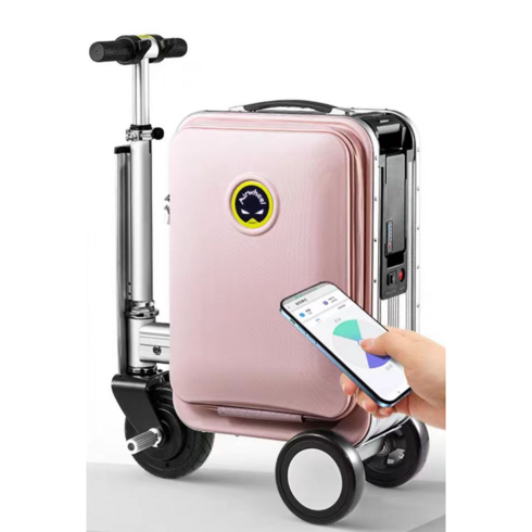 에어휠 전동 캐리어 블랙핑크 Airwheel 스마트 기내식 20인치 캐리어 SE3S