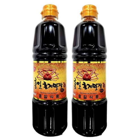 홍일홍게맛장 - 홍일점 홍게맛장소스골드 간장, 900ml, 2개