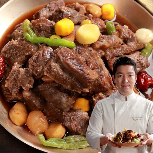 김호윤키친 뼈없는 황제갈비찜 500g x 8팩 (총 4kg) (본사공식), 8개