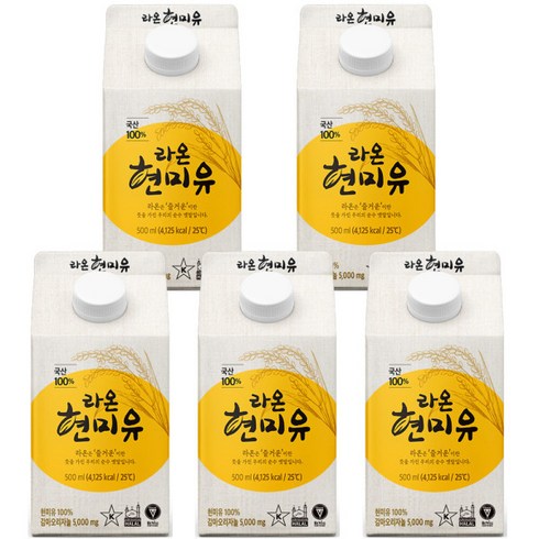 라온현미유 - 라온 현미유, 500ml, 5개