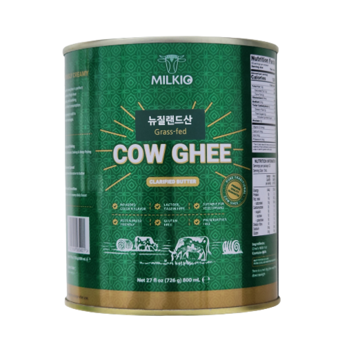 루츠케이버터 - (뉴질랜드) 밀키오 목초사육 기버터 Ghee 726g (800mL) 캔포장, 1개, 800ml