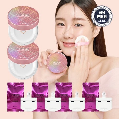 지엘리 트루프 쿠션 세컨드 스토리 시즌2 본품2+리필4, 단품, 호수:23호 미디움 베이지