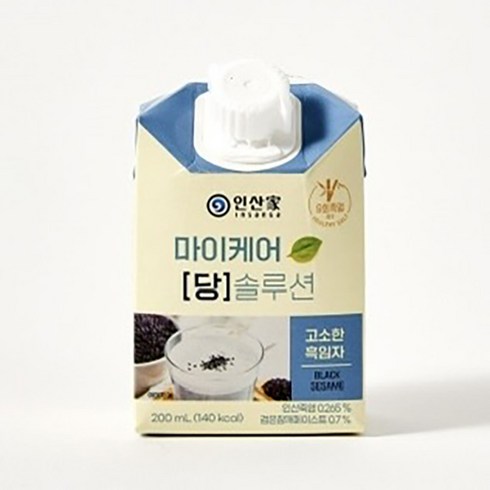 인산가 마이케어 당 솔루션 200ml 24개 고소한흑임자맛, 240ml