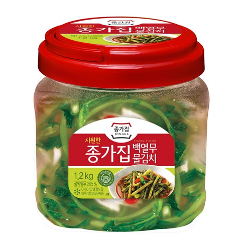 백열무 물김치 - 종가 백열무 물김치 1.2kg (PET), 1개