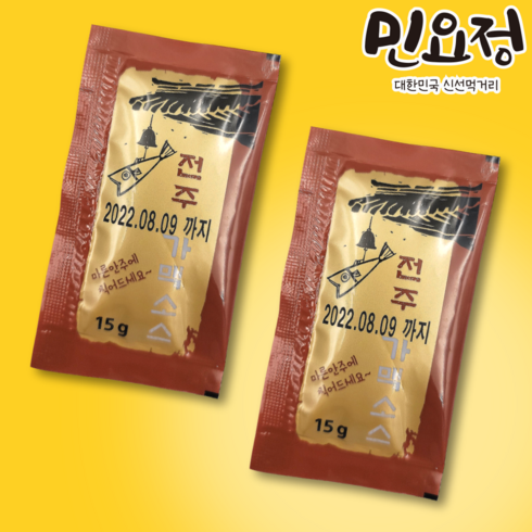 먹태소스 - 전주가맥소스 먹태소스 북어장 일회용 소스 15g, 50개