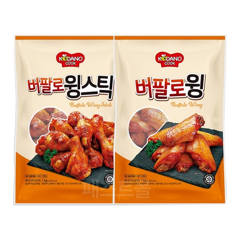 코다노 버팔로윙 - 조흥 코다노 버팔로윙 + 버팔로윙스틱 세트, 1세트, 2kg