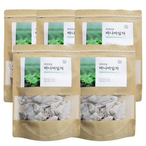 하루십분 프리미엄 바나바잎차 삼각티백 1g x 50개, 5팩(1g x 250개입) 22% 추가할인, 5개, 50개입