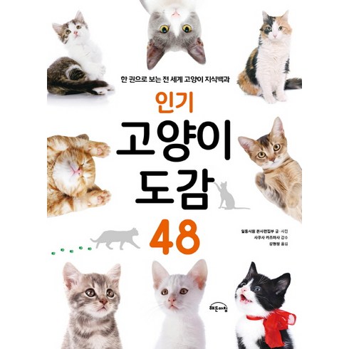 고양이책 - 고양이 도감 48:한 권으로 보는 전 세계 고양이 지식백과, Gbrain(지브레인), 강현정(역자)