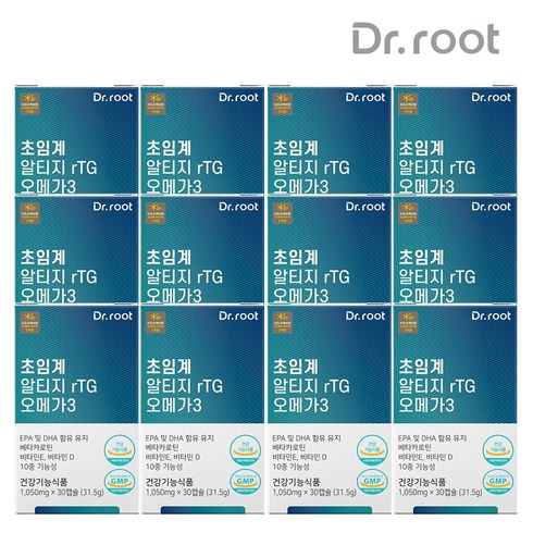 팔레오 초임계 알티지 오메가3 12개월분 - 10중기능성 저온 초임계 알티지 rTG 오메가3 식물성캡슐 베타카로틴 비타민D 비타민E, 초임계 알티지 오메가3 12박스, 12개