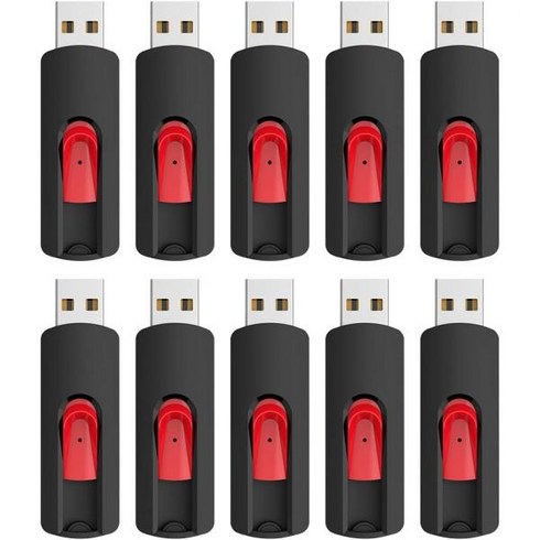 점프데스크탑 - 외장하드 USB SSD RAOYI 5 팩 64GB 플래시 드라이브 2.0 메모리 스틱 엄지 드라이브 PC 노트북용 점프 펜 - 64G 멀티팩, 32GB_Red Bulk