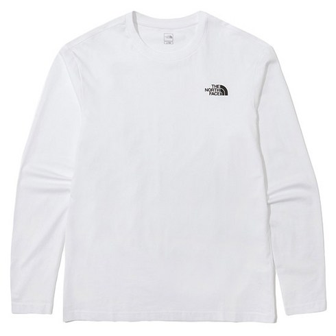 2023년 가성비 최고 노스페이스긴팔 - [노스페이스] 코튼 베이직 긴팔 라운드티 NT7TN01B_WHT