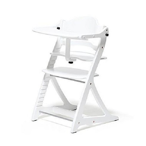 야마토야 YAMATOYA 스쿠스쿠 체어 플러스 하이 체어 유아 식탁 의자, 화이트