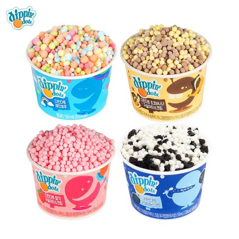 2023년 가성비 좋은 구슬아이스크림 - 디핀다트 구슬아이스크림 4가지맛 16개구성, 9)초코바나나8+딸기8