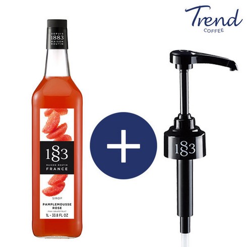 1883 핑크자몽 시럽 1000ml+ 정품 시럽펌프 1개 리뷰 특정가