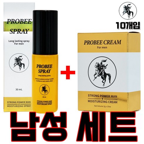 바이젤디 - 미니컴퍼니 기사표 초강력 스프레이 30ml+남성용 롱타임 휴대용크림 10개입 [프로비세트], 30ml, 1개