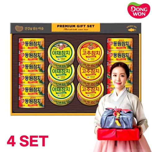 동원 참치 설 추석 선물 선호 4세트 box, 1개