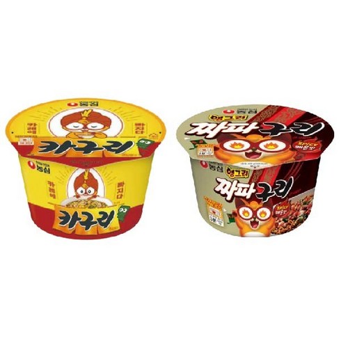 카구리라면 8컵 짜파구리 8컵 총16컵, 16개