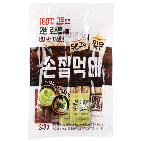 선홍 두번구워 찢은 손질 먹태 240g(소스포함), 1개, 1개