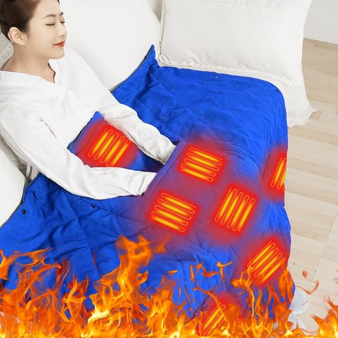 무선 USB 온열 전기담요 발열담요 온열숄 다기능 외투 코트 7구역 발열 차량용 무릎 담요