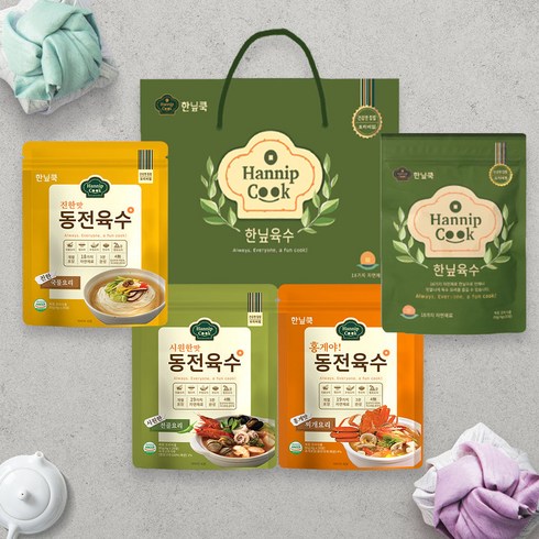 한닢쿡 동전육수 선물세트 3호 코인육수, 단품