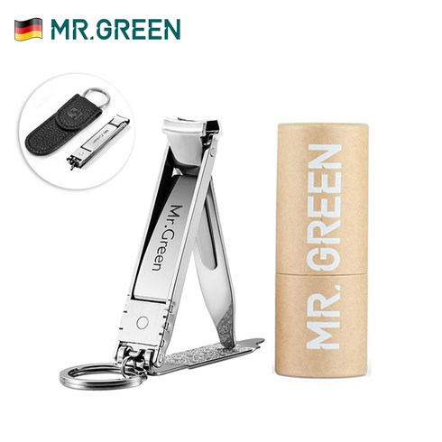 휴대용손톱깎이 - 독일 MR GREEN 미스터그린 손톱깍기 발톱깍기 정리 세트 MR-1225, 1개, 휴대용 MR-1500