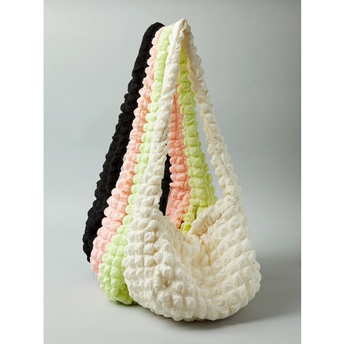  셔링 밤비노백  - 슈펜 버블 폼폼 링클 호보백 HPABGEA403