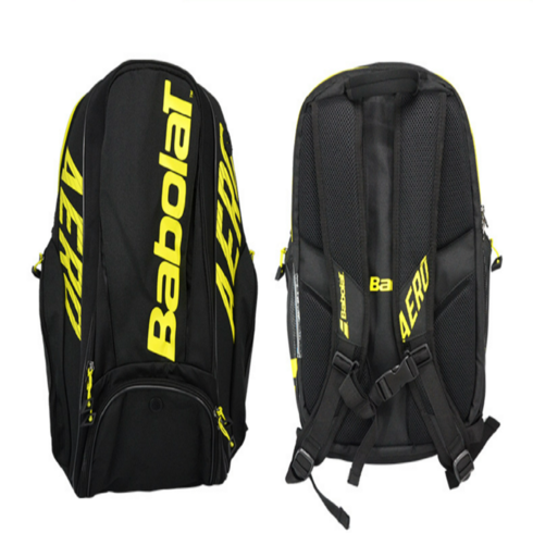 Babolat PURE AERO 바볼랏 퓨어 에어로 백팩 배낭 테니스 배드민턴 스쿼시 라켓 가방 커버 포함, 단일