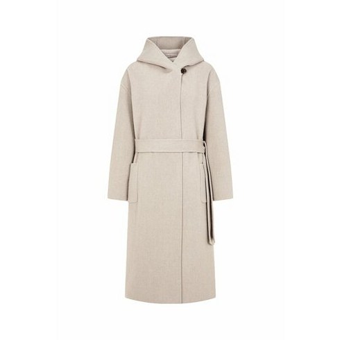 지컷 여성용 벨티드 와이드 후드 코트 7253416101