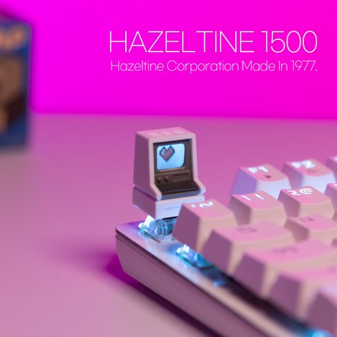 곰돌이사냥꾼 IBM 맥킨토시 커스텀 애플 포인트 레트로 기계식 키보드 키캡, HAZELTINE1500
