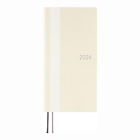 호보니치 테쵸 2024 위클리 다이어리 영문 White Line Black Weeks Softcover 2컬러, 아이보리