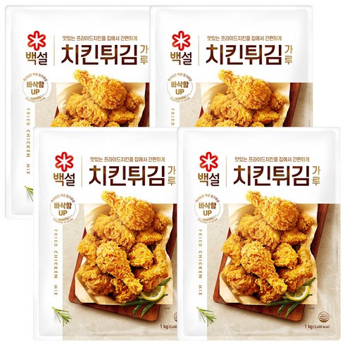 백설 치킨튀김가루, 1kg, 4개