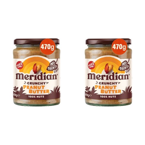 메리디안 크런치 피넛 버터 470g 2팩 Meridian, 2개