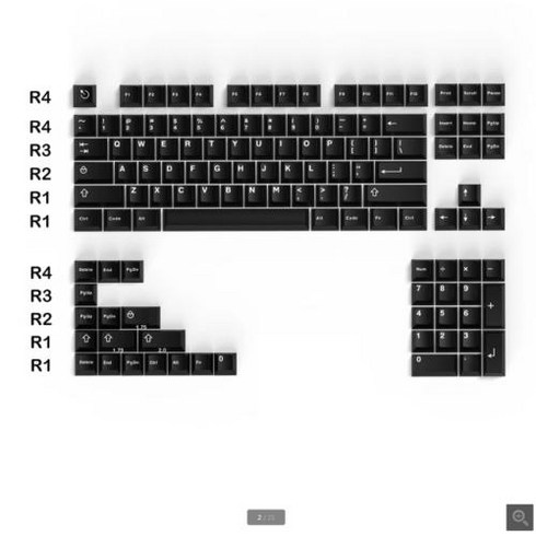 gmk wob bow p5 - GMK 일루션 WOB BOW P5 Wavez 8008 클래식 블루 모던 돌치 라이트 키캡 ABS 이중 샷 체리 프로필, 한개옵션2, 03 WOB 121 keys, 한개옵션1