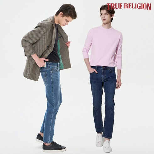 2023년 가성비 최고 명품바지 - [트루릴리전] 남성 LOGAN 데님 팬츠 남성청바지 남자청바지 출근룩 데이트룩 신축성좋은청바지 명품청바지