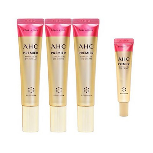 ahc아이크림 - 홈쇼핑 동일 AHC 아이크림 시즌12 최신상 앰플인 6각존 코어리프팅 김혜수 40ml 3개+12ml 1개, 40ml x 3개+12ml x 1개