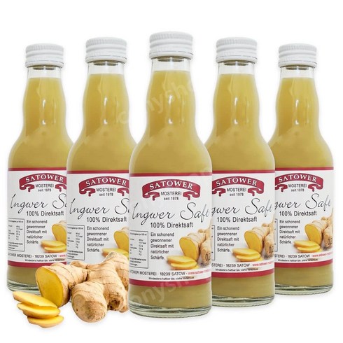 독일 오리지널 사토어 순수 진저 주스 200ml 6병 생강