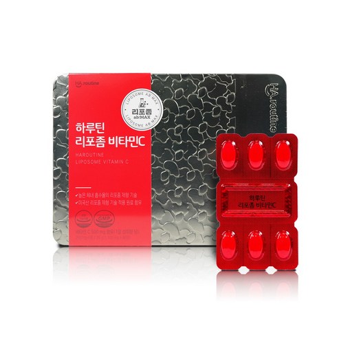 리포좀비타민c - 하루틴 리포좀 비타민C 1100mg x 90정 3개월 틴케이스 단품, 1개