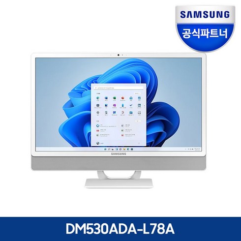 삼성전자 올인원 PC DM530ADA-L78AW (11세대 인텔 i7-1165G7 60.5cm), RAM 8GB + RAM 8GB + SSD 512GB, 8GB