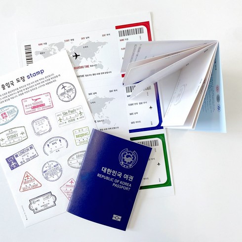 usj입장권 - 여권만들기 체험세트 신여권 새로운여권 체험해보기, 여권만들기체험세트