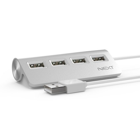 NEXT-214UH 알루미늄 USB 무전원 허브 4포트